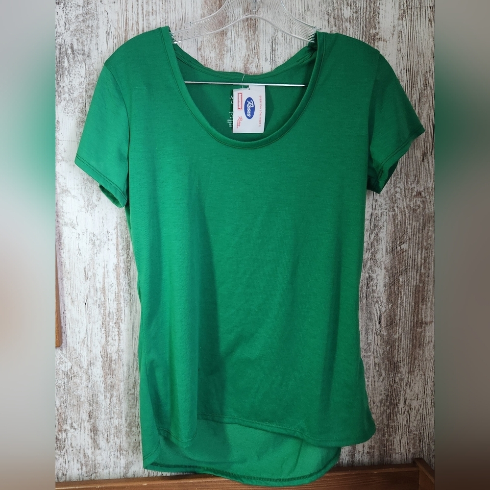 Set of Two Short Sleeve Tees  Kelly Emerald St. Patty's Green  & Classic White